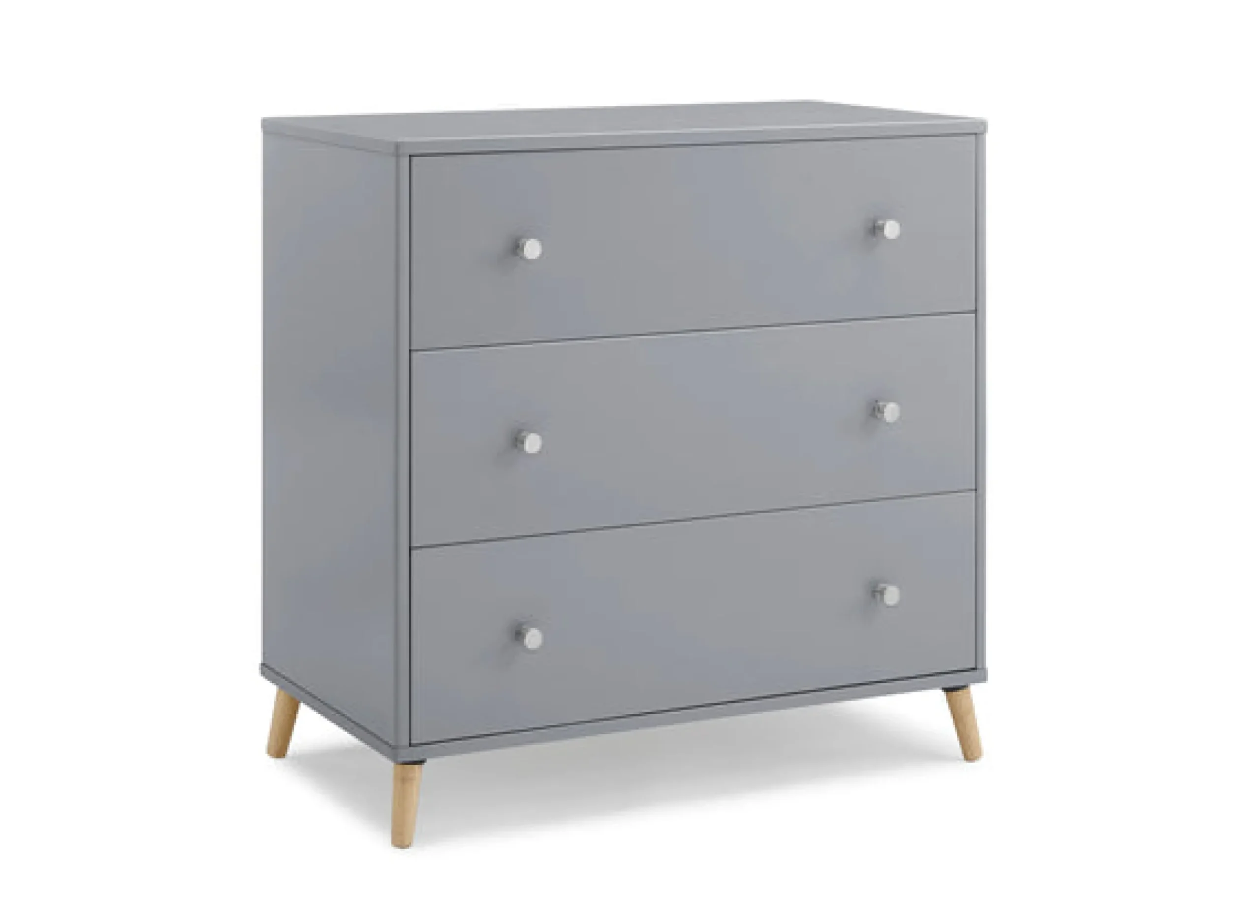 Dressers & Changing Tables|Dressers*Delta Children Jordan 3 Drawer Dresser Grey with Natural (1359)