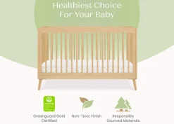Baby Cribs*Delta Children Jordan 4-in-1 Convertible Crib Natural (746)