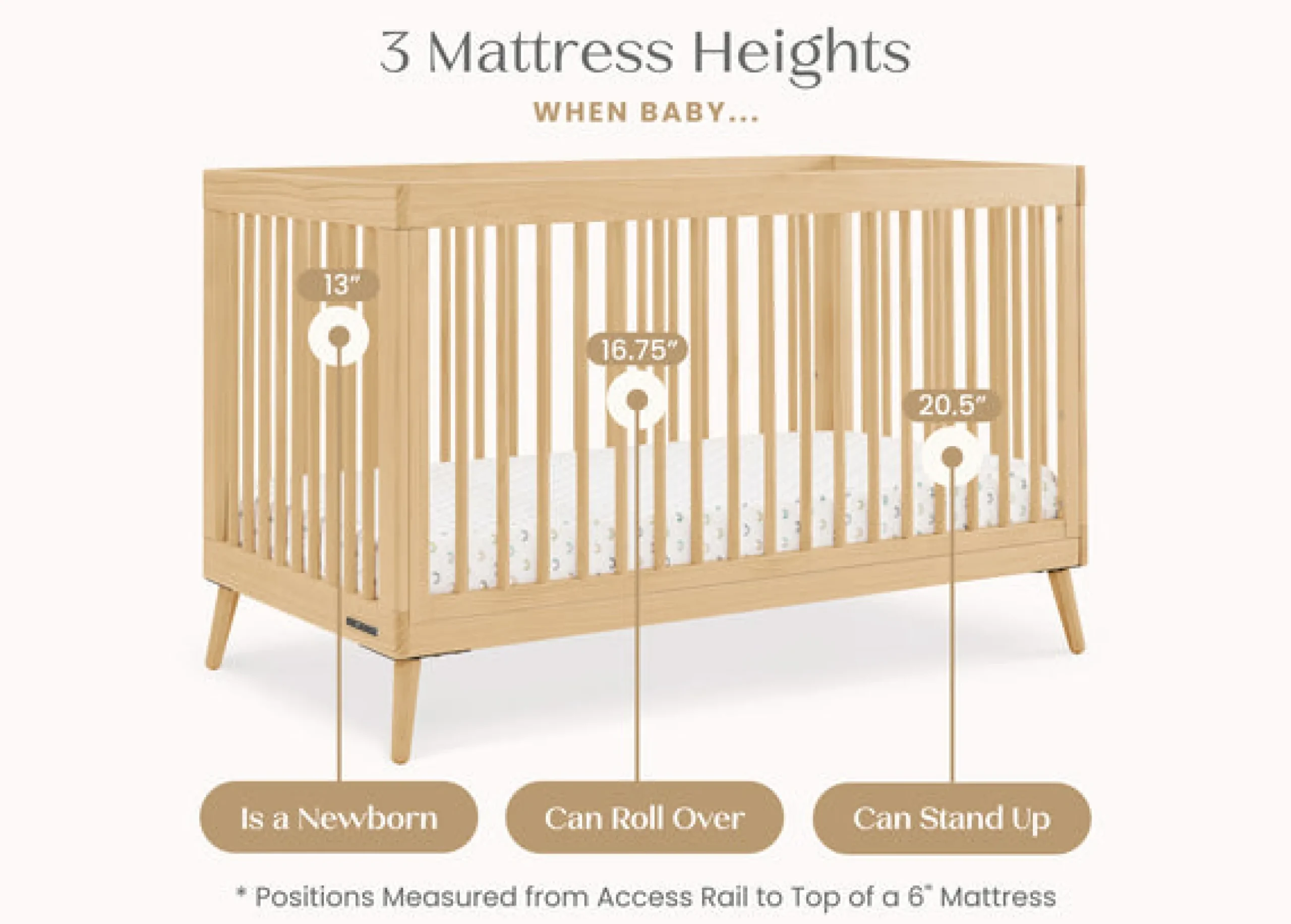 Baby Cribs*Delta Children Jordan 4-in-1 Convertible Crib Natural (746)