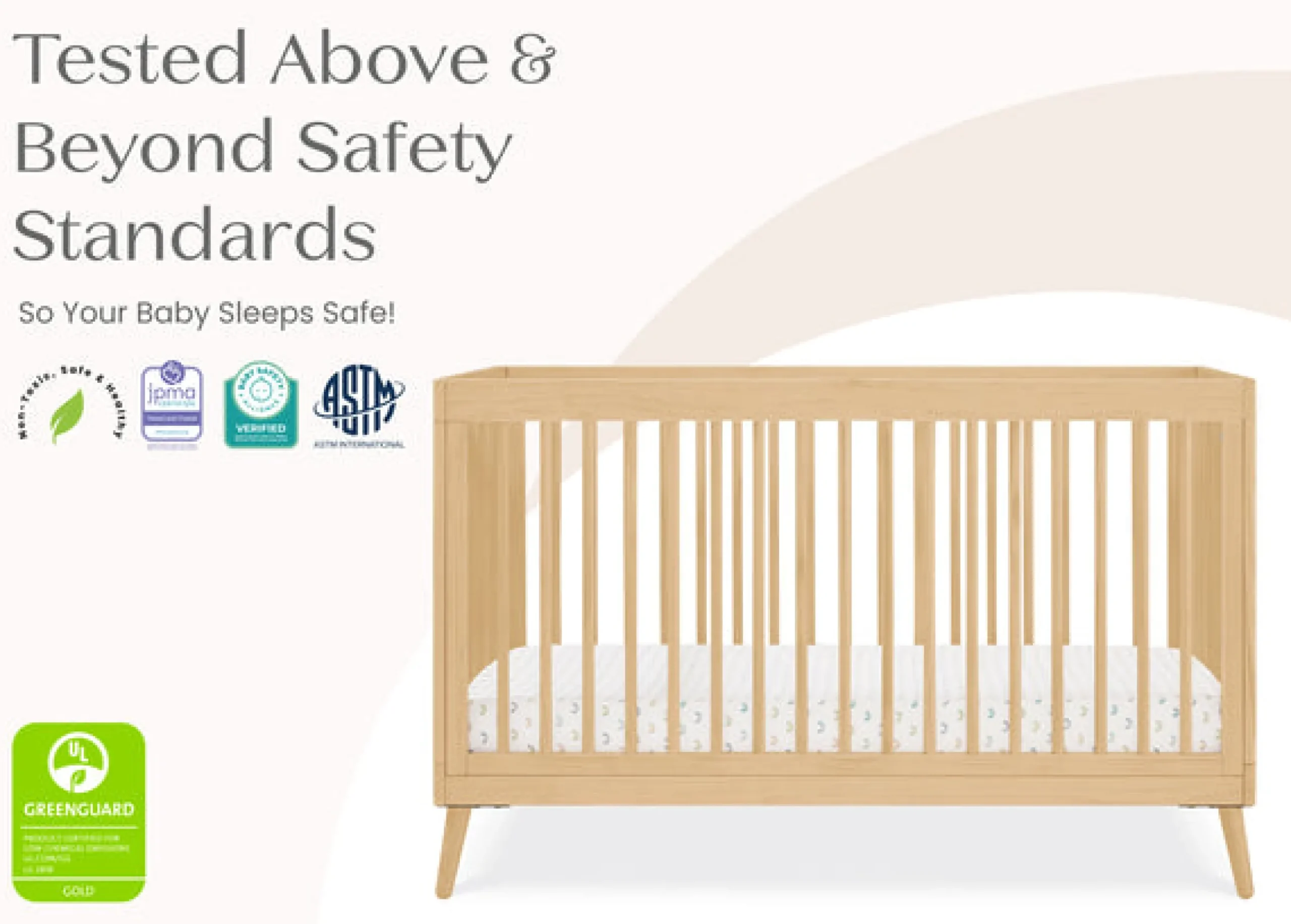 Baby Cribs*Delta Children Jordan 4-in-1 Convertible Crib Natural (746)