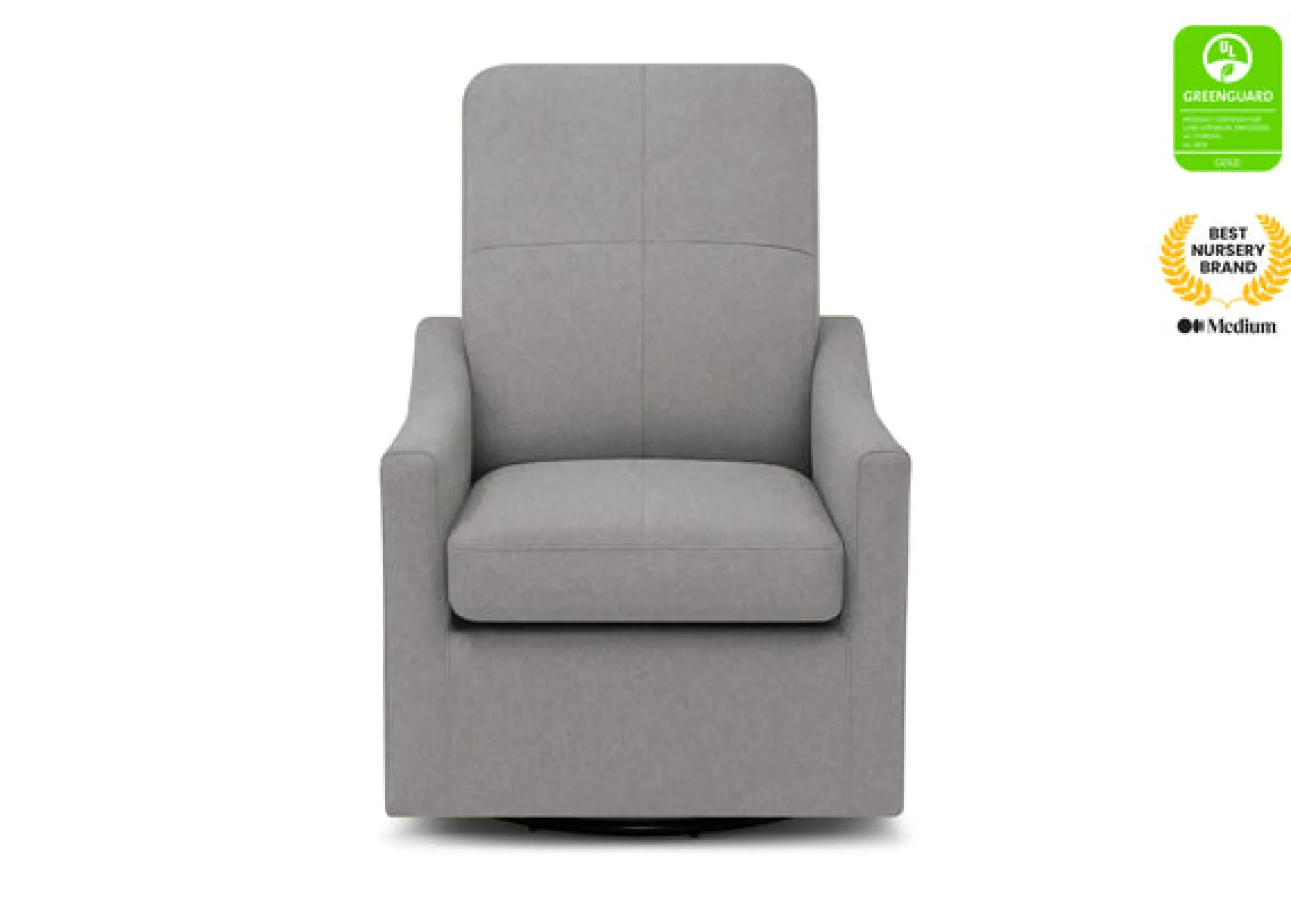 Gliders & Recliners*Delta Children Kenwood Nursery Glider Swivel Rocker Chair French Grey (1304)