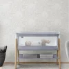 Bassinets|Bassinets*Simmons Kids Koi by the Bed Bassinet with Natural Beechwood Legs