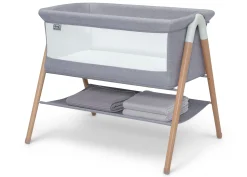 Bassinets|Bassinets*Simmons Kids Koi by the Bed Bassinet with Natural Beechwood Legs