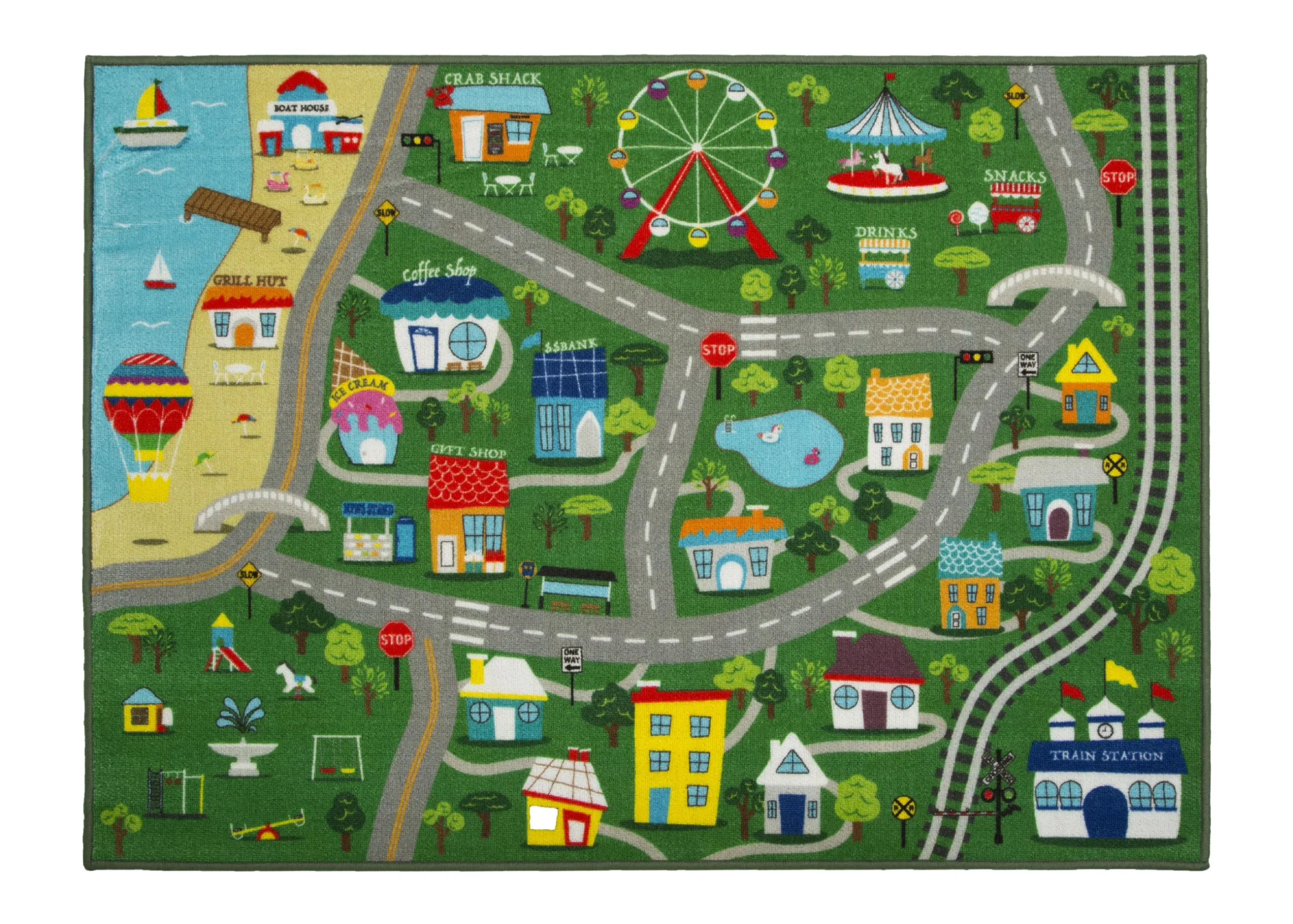 Nursery Accessories|Kids Accessories*Delta Children Large Road Map Activity Rug for Girls and Boys - 54-inch L x 39-inch W