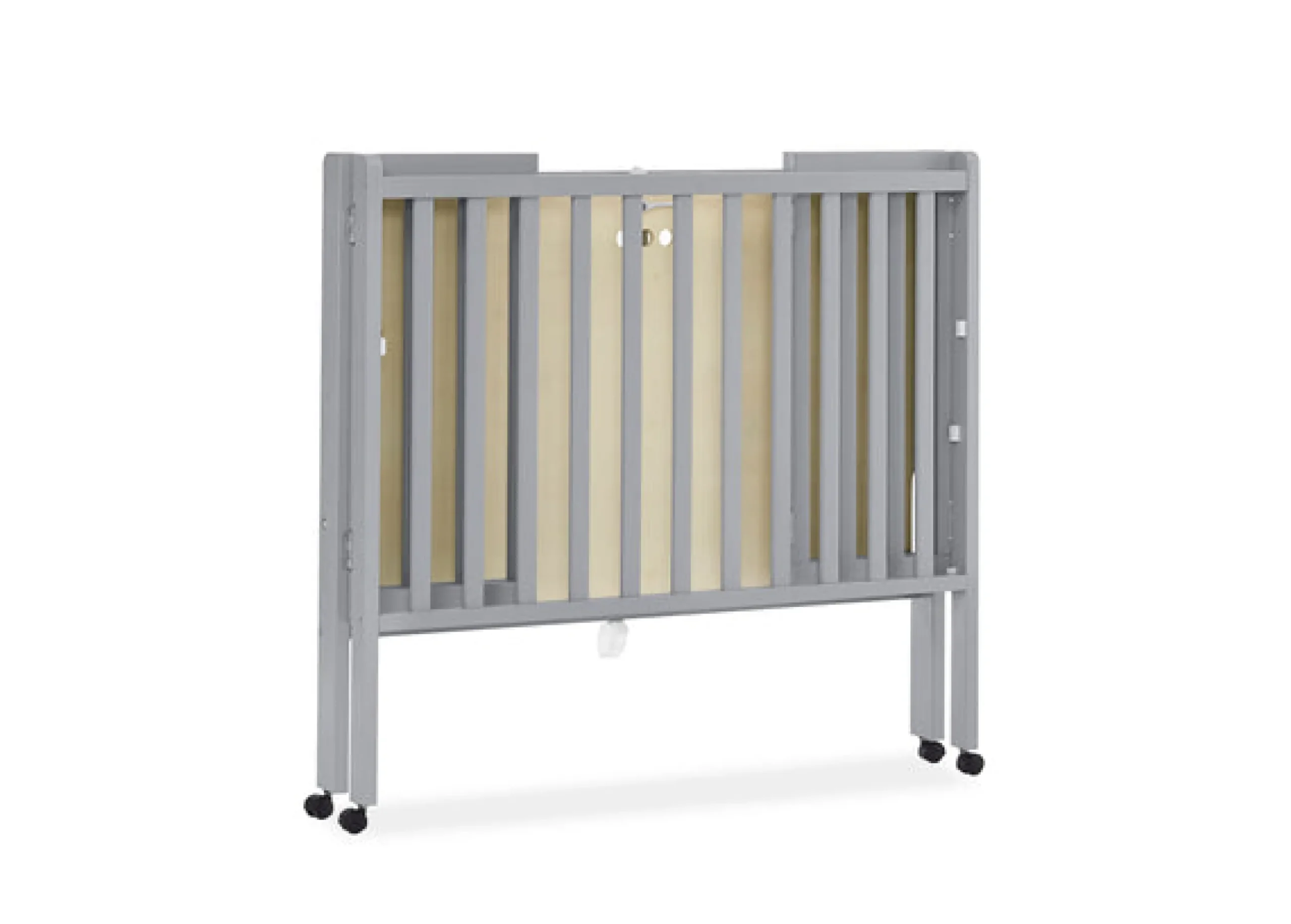 Baby Cribs*Delta Children Lee Portable Folding Mini Crib with 1.5-Inch Mattress Grey (026)