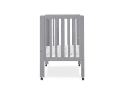 Baby Cribs*Delta Children Lee Portable Folding Mini Crib with 1.5-Inch Mattress Grey (026)
