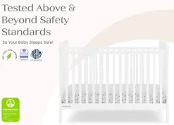 Baby Cribs*Delta Children Lily 4-in-1 Convertible Crib Bianca White (130)