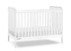 Baby Cribs*Delta Children Lily 4-in-1 Convertible Crib Bianca White (130)