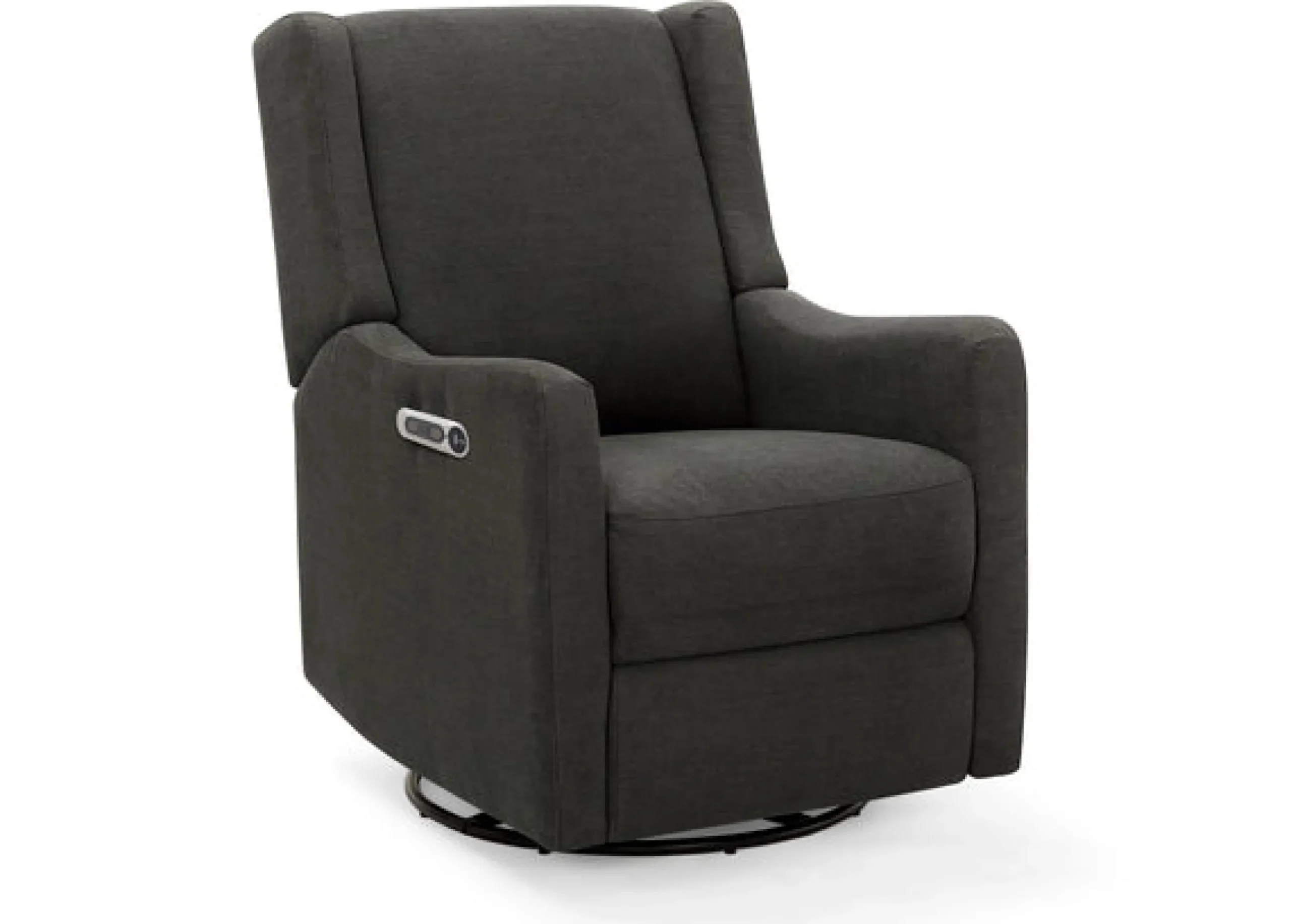 Gliders & Recliners*Delta Children Mercer Electronic Power Recliner and Swivel Glider with USB-A and Type-C Ports in Stain-Resistant Performance Fabric Dark Grey (1455)