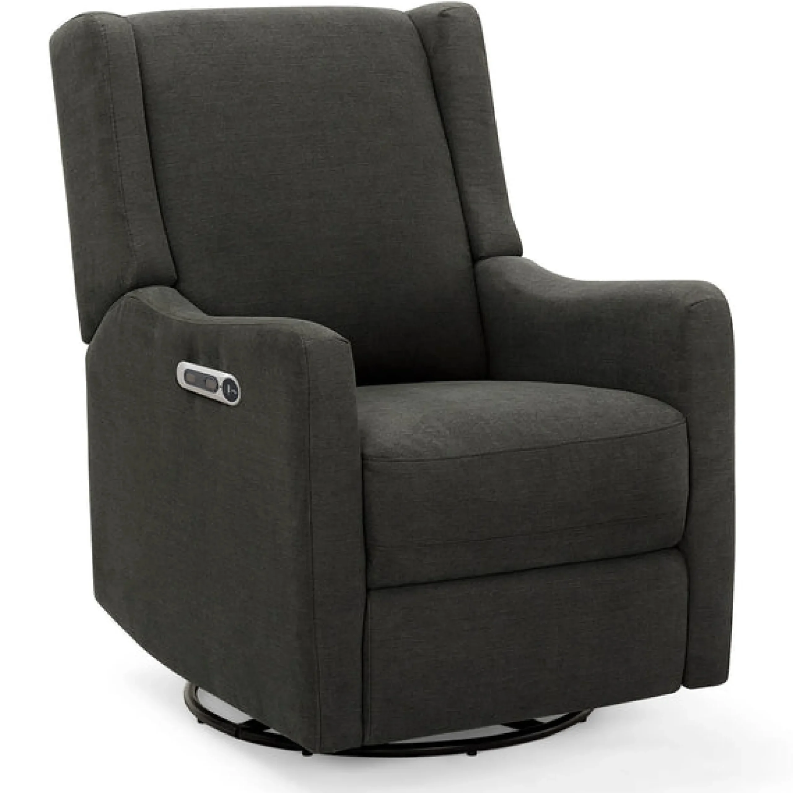 Gliders & Recliners*Delta Children Mercer Electronic Power Recliner and Swivel Glider with USB-A and Type-C Ports in Stain-Resistant Performance Fabric Dark Grey (1455)