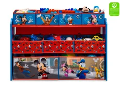 Toy Storage & Bookcases|Shop By Character*Delta Children Mickey Mouse Deluxe 9 Bin Design and Store Toy Organizer
