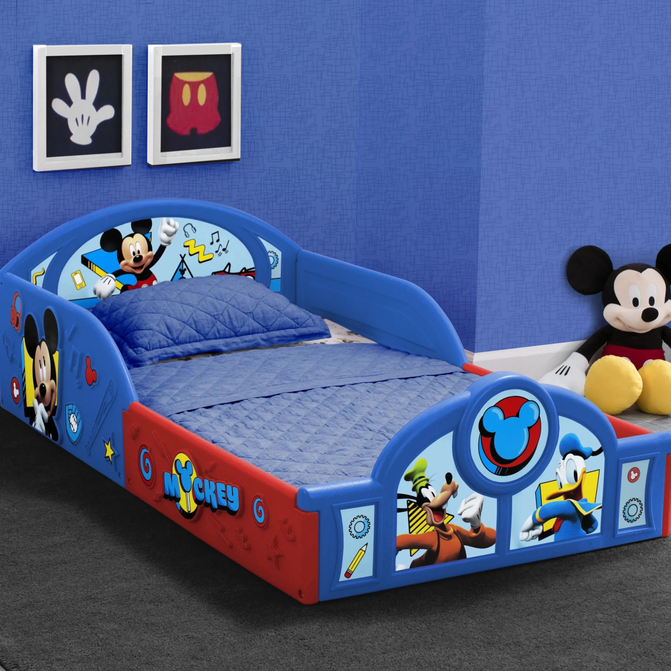 Toddler Beds|Shop By Character*Delta Children Mickey Mouse Plastic Sleep and Play Toddler Bed
