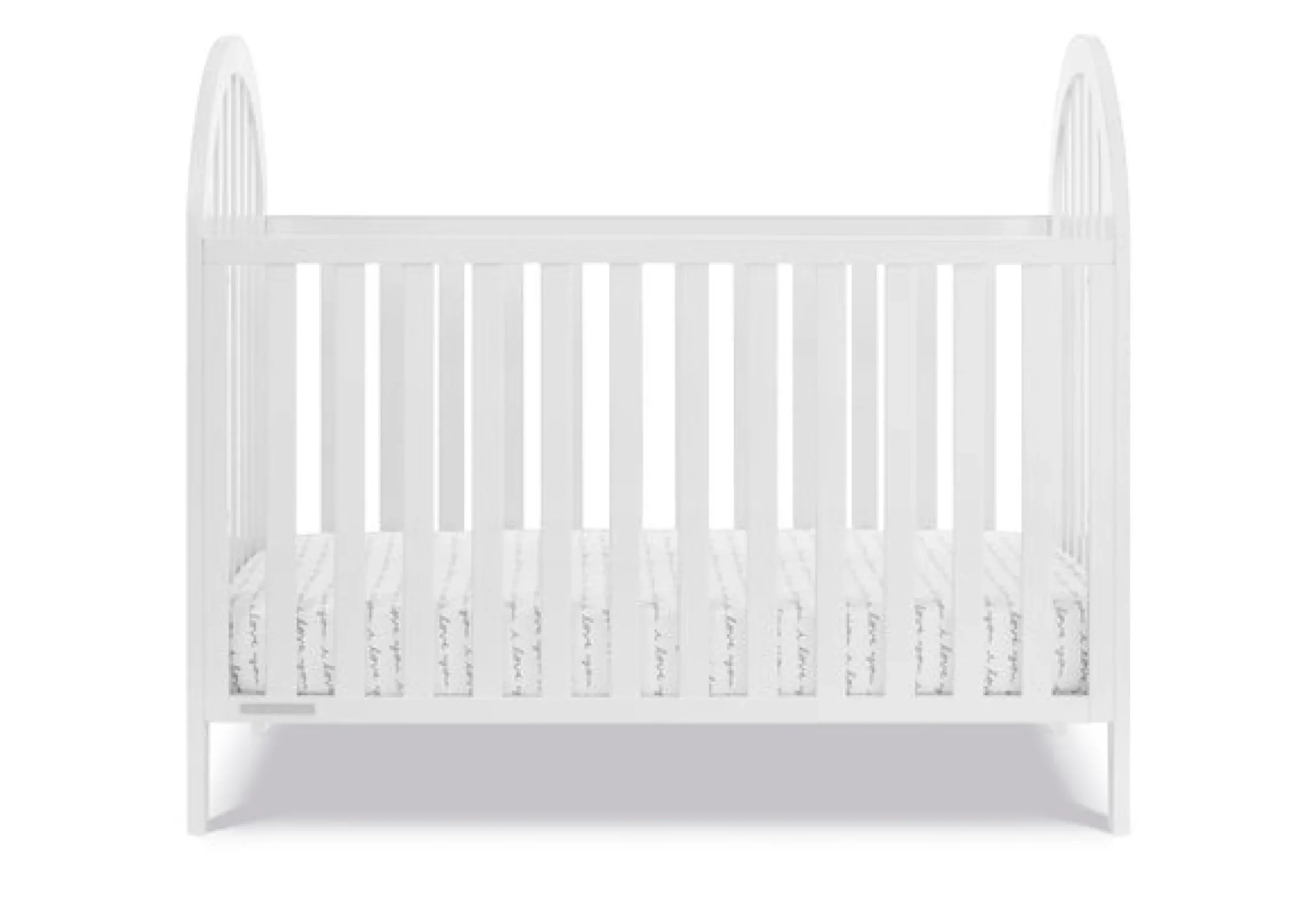 Baby Cribs*Delta Children Milano 4-in-1 Convertible Crib Bianca White (130)