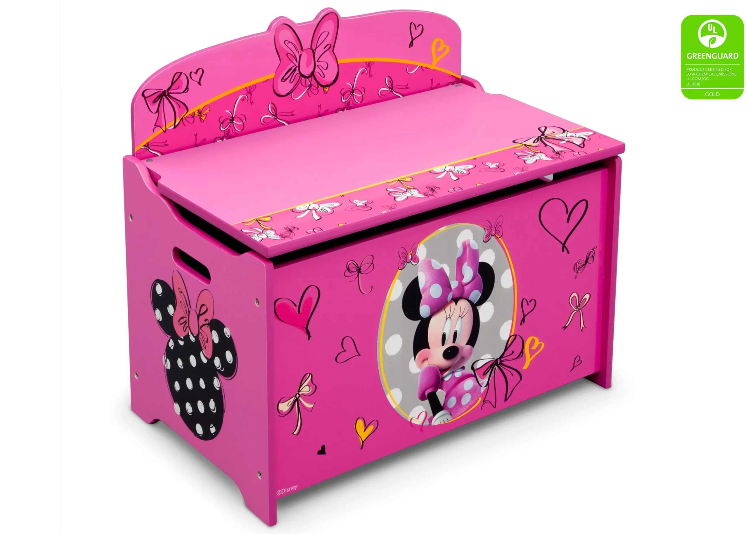 Toy Storage & Bookcases|Shop By Character*Delta Children Minnie Mouse Deluxe Toy Box
