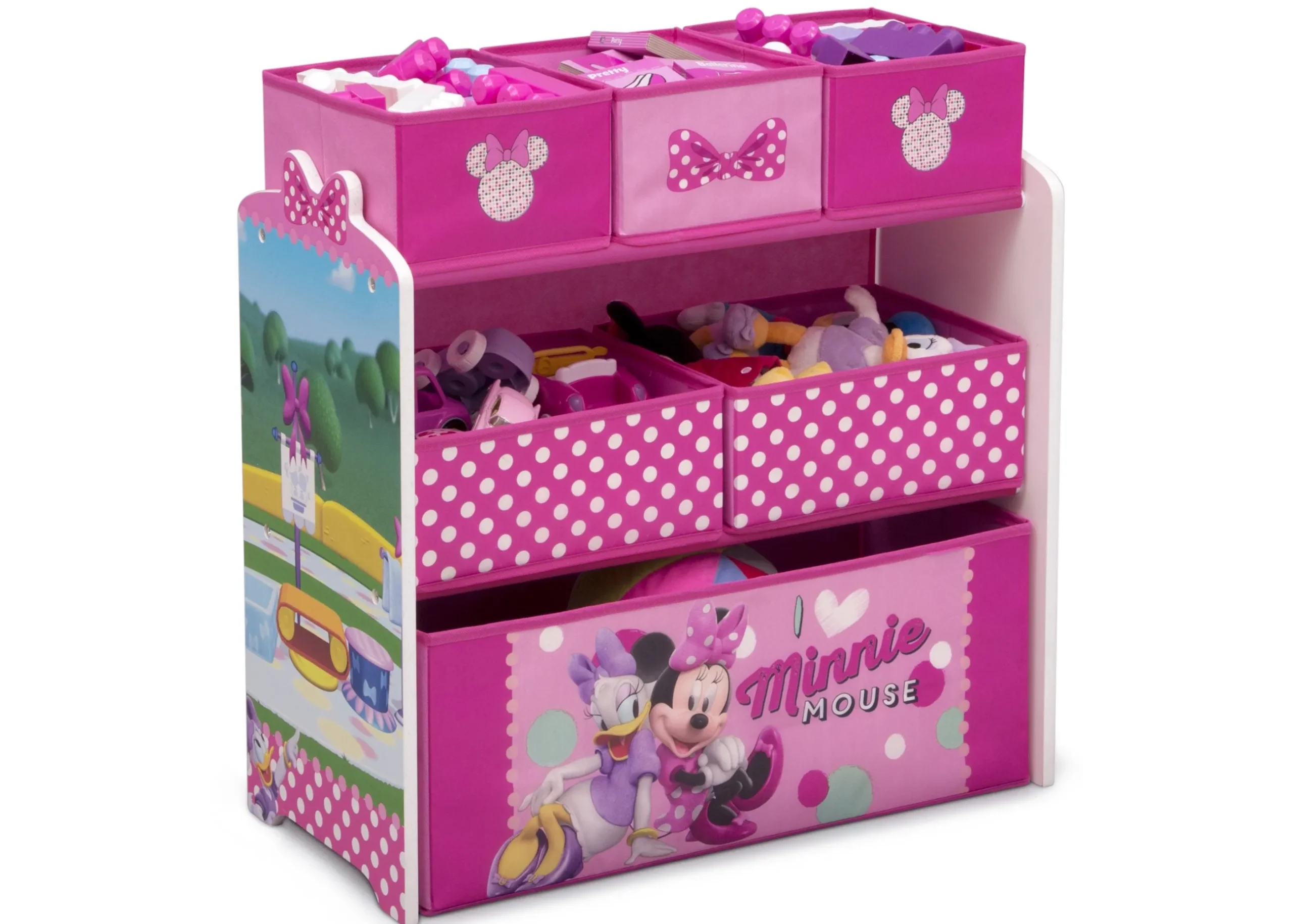 Toy Storage & Bookcases|Shop By Character*Delta Children Minnie Mouse Design and Store 6 Bin Toy Organizer