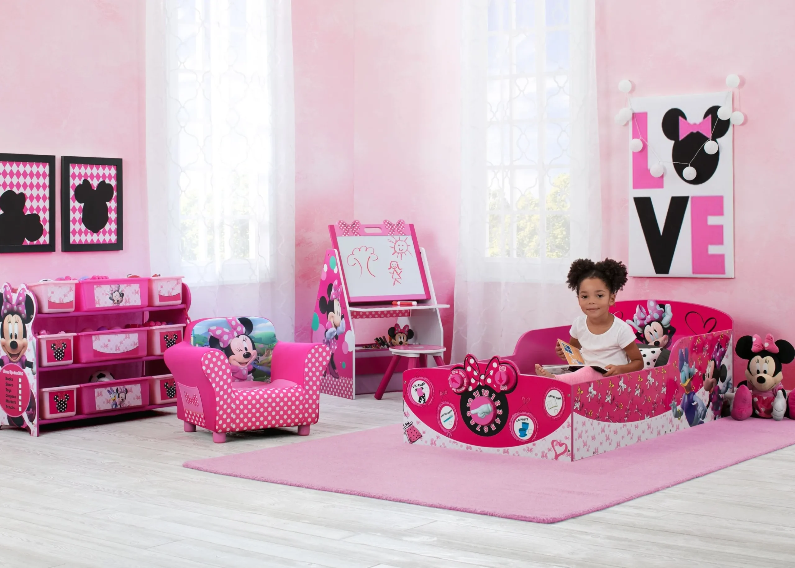 Toddler Beds|Shop By Character*Delta Children Minnie Mouse Interactive Wood Toddler Bed