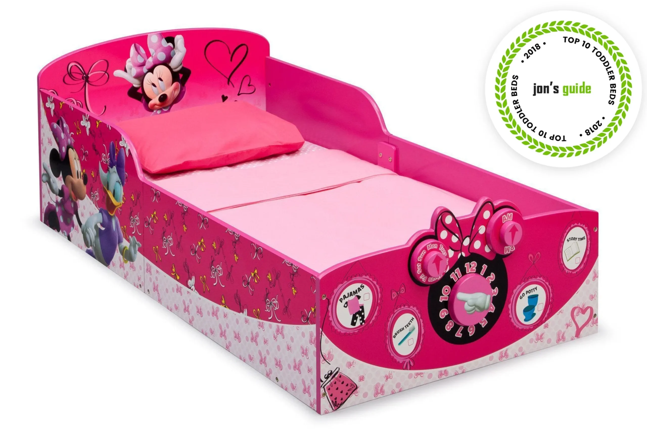 Toddler Beds|Shop By Character*Delta Children Minnie Mouse Interactive Wood Toddler Bed