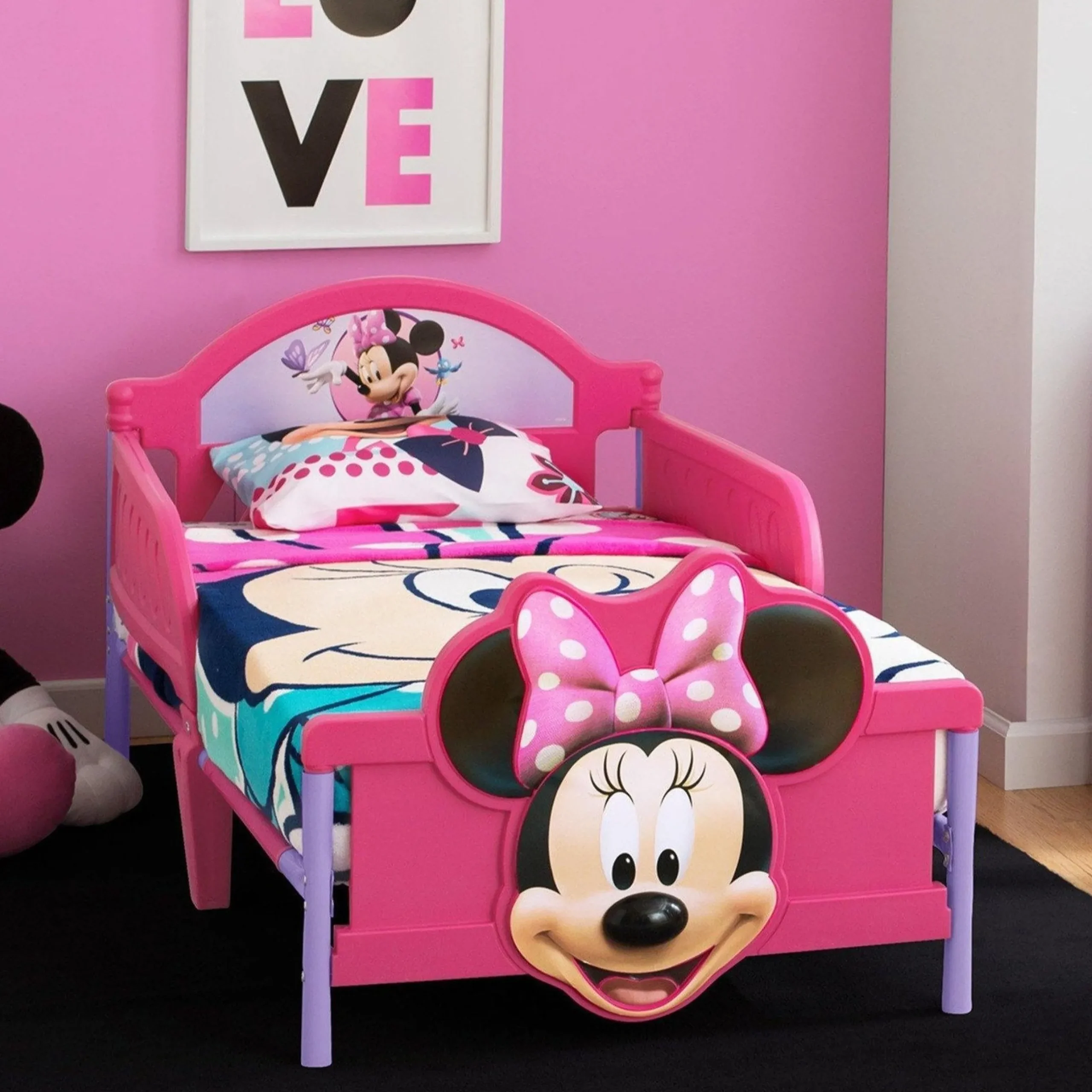 Toddler Beds|Shop By Character*Delta Children Minnie Mouse Plastic 3D Toddler Bed