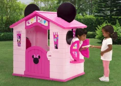 Shop By Character|Shop By Character*Delta Children Minnie Mouse Plastic Indoor/Outdoor Playhouse with Easy Assembly