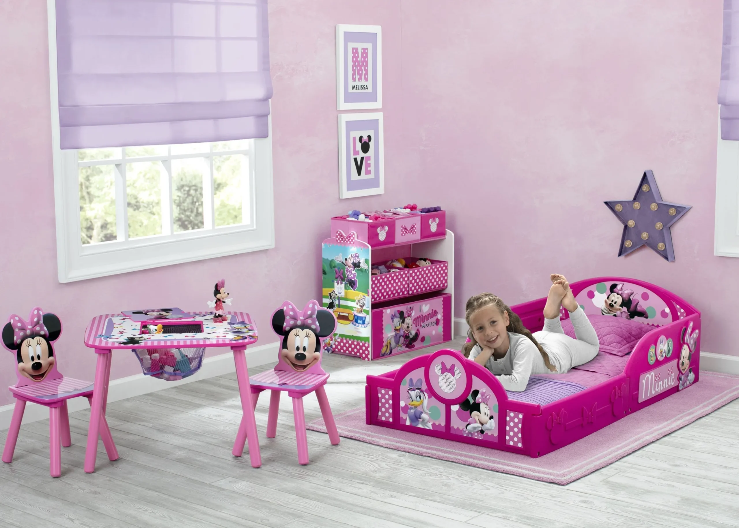 Toddler Beds|Shop By Character*Delta Children Minnie Mouse Plastic Sleep and Play Toddler Bed