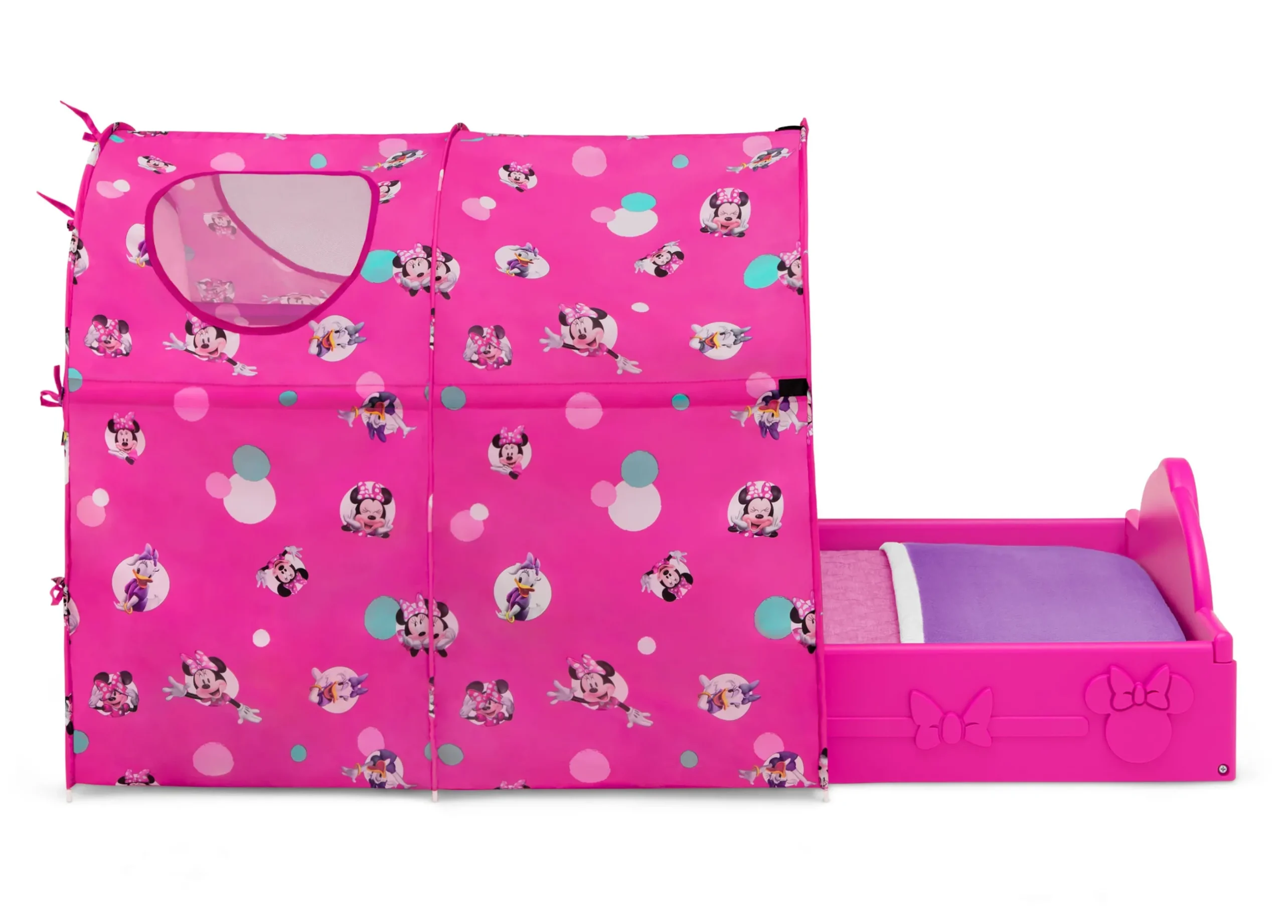 Toddler Beds|Shop By Character*Delta Children Minnie Mouse Plastic Sleep and Play Toddler Bed with Canopy