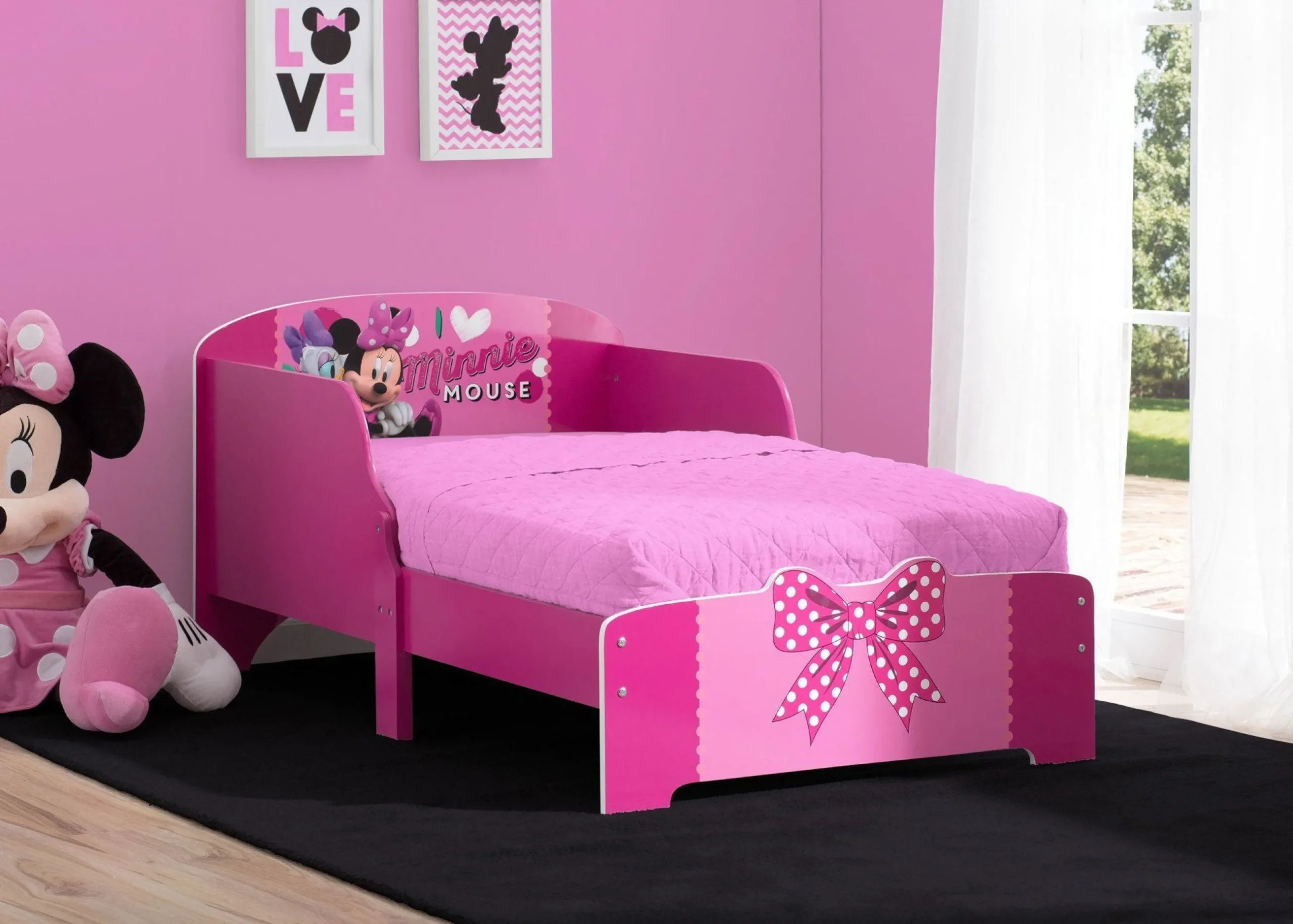 Toddler Beds|Shop By Character*Delta Children Minnie Mouse Wood Toddler Bed