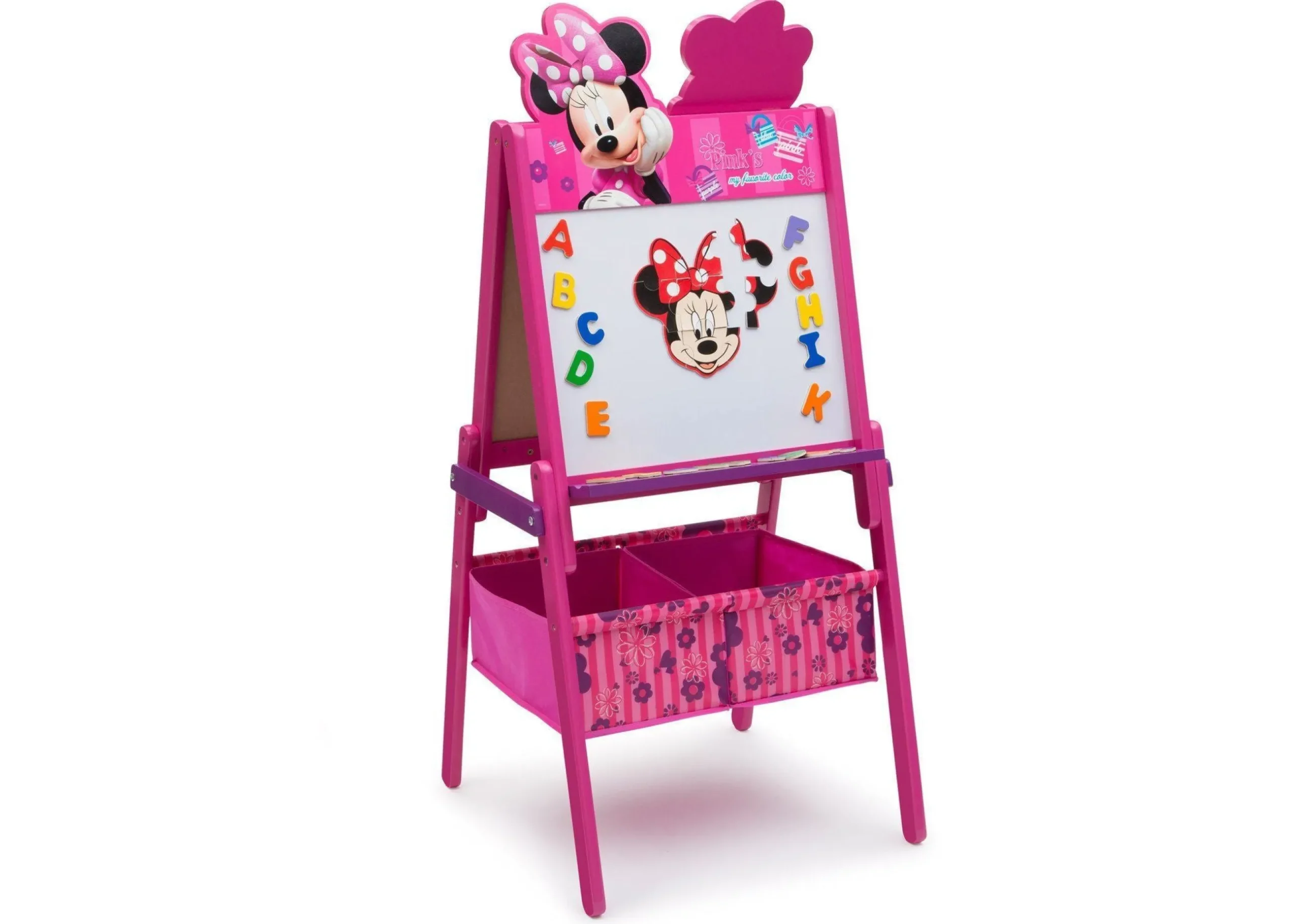 Shop By Character|Shop By Character*Delta Children Minnie Mouse Wooden Double Sided Activity Easel