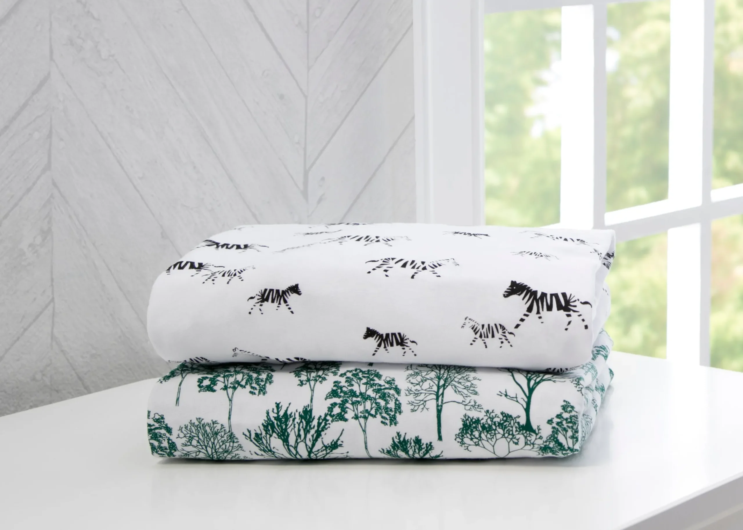 Crib Sheets & Bedding|Crib Sheets & Bedding*Delta Children Modern Safari Fitted Crib Sheets - 2 Pack