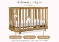 Baby Cribs*Delta Children Nest 4-in-1 Convertible Crib Acorn (755)