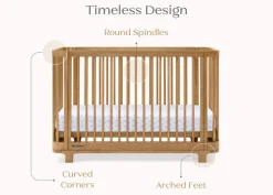 Baby Cribs*Delta Children Nest 4-in-1 Convertible Crib Acorn (755)