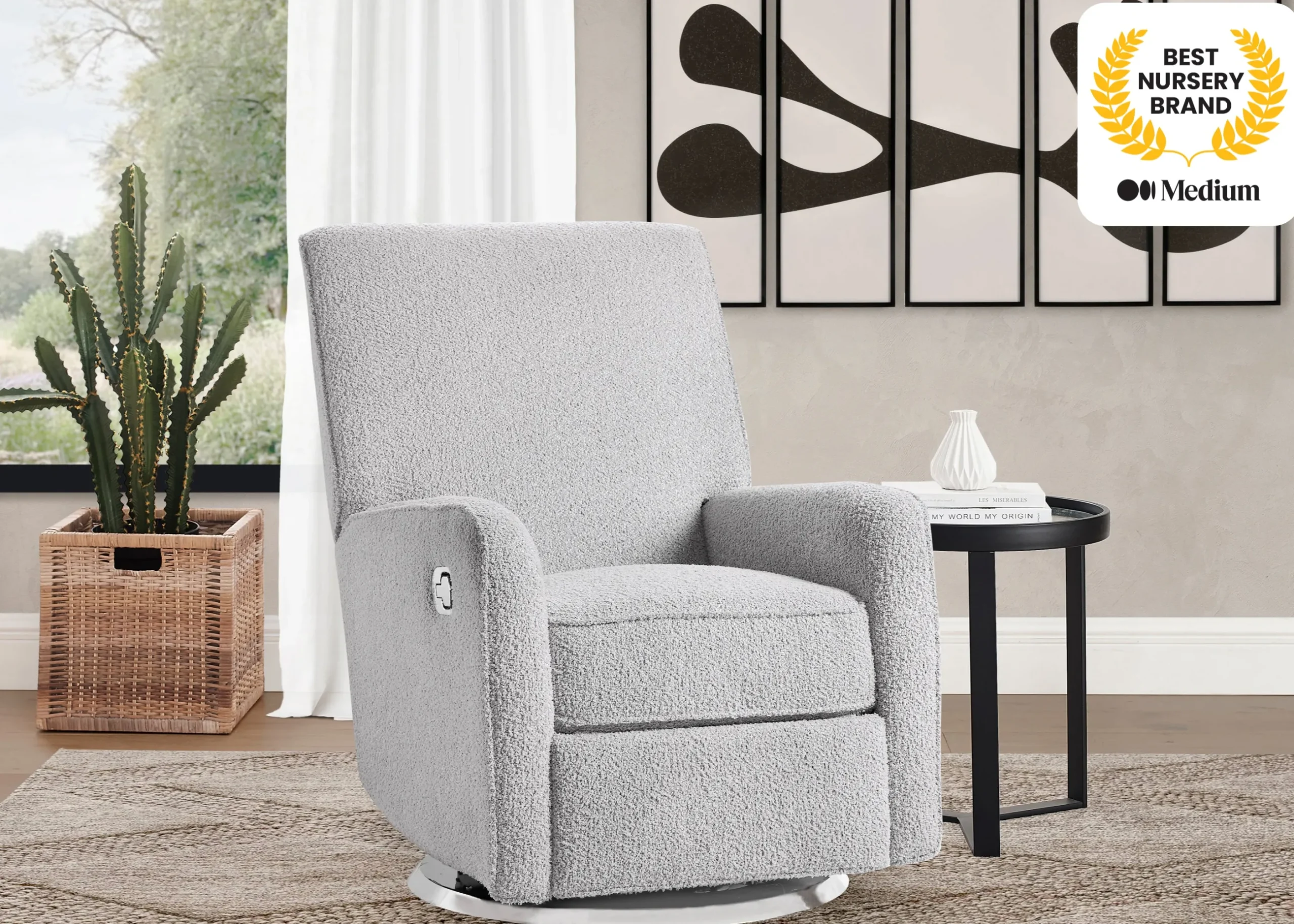 Gliders & Recliners*Delta Children Nest Nursery Swivel Recliner