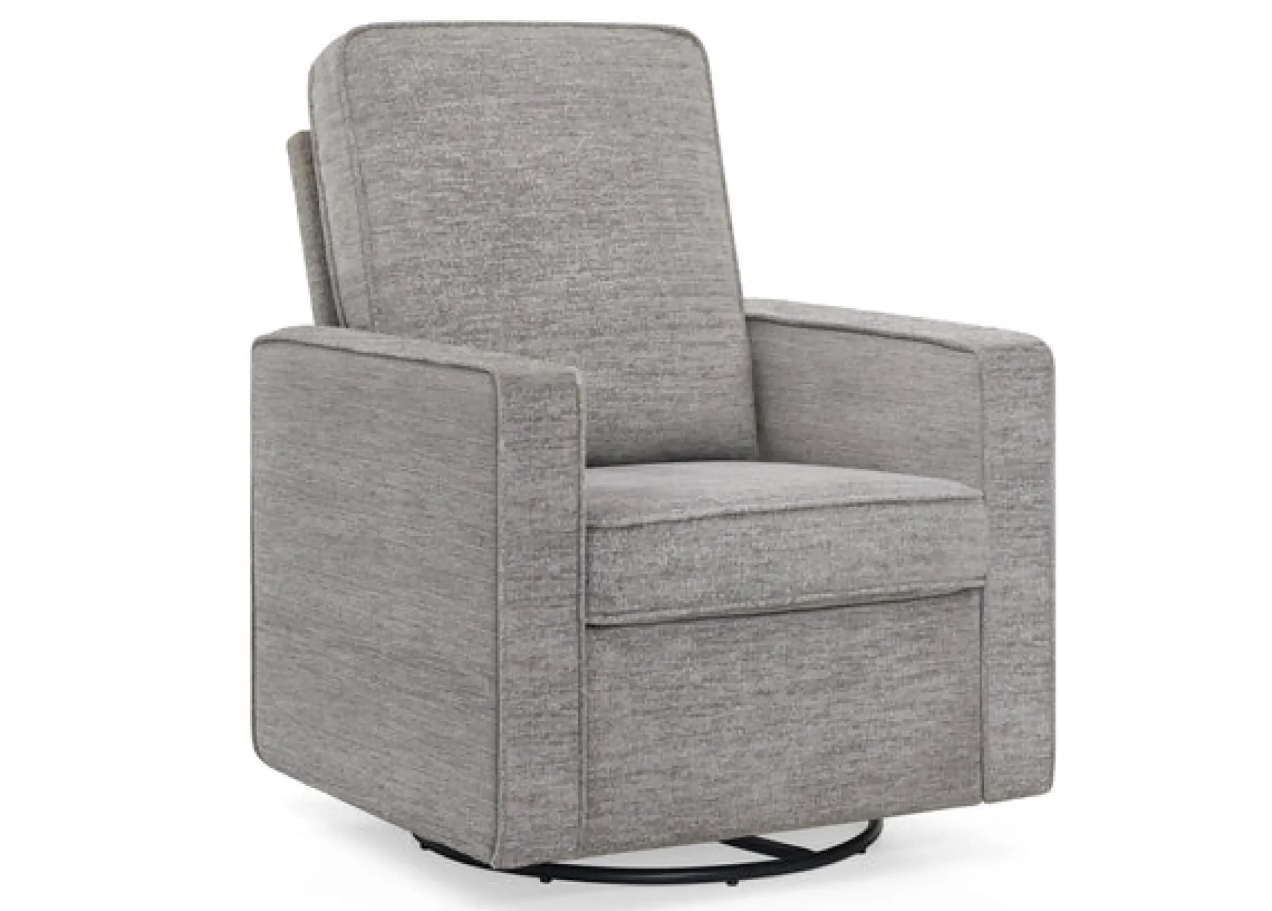 Gliders & Recliners*Delta Children Noah Upholstered Swivel Glider Frost Grey (1543)