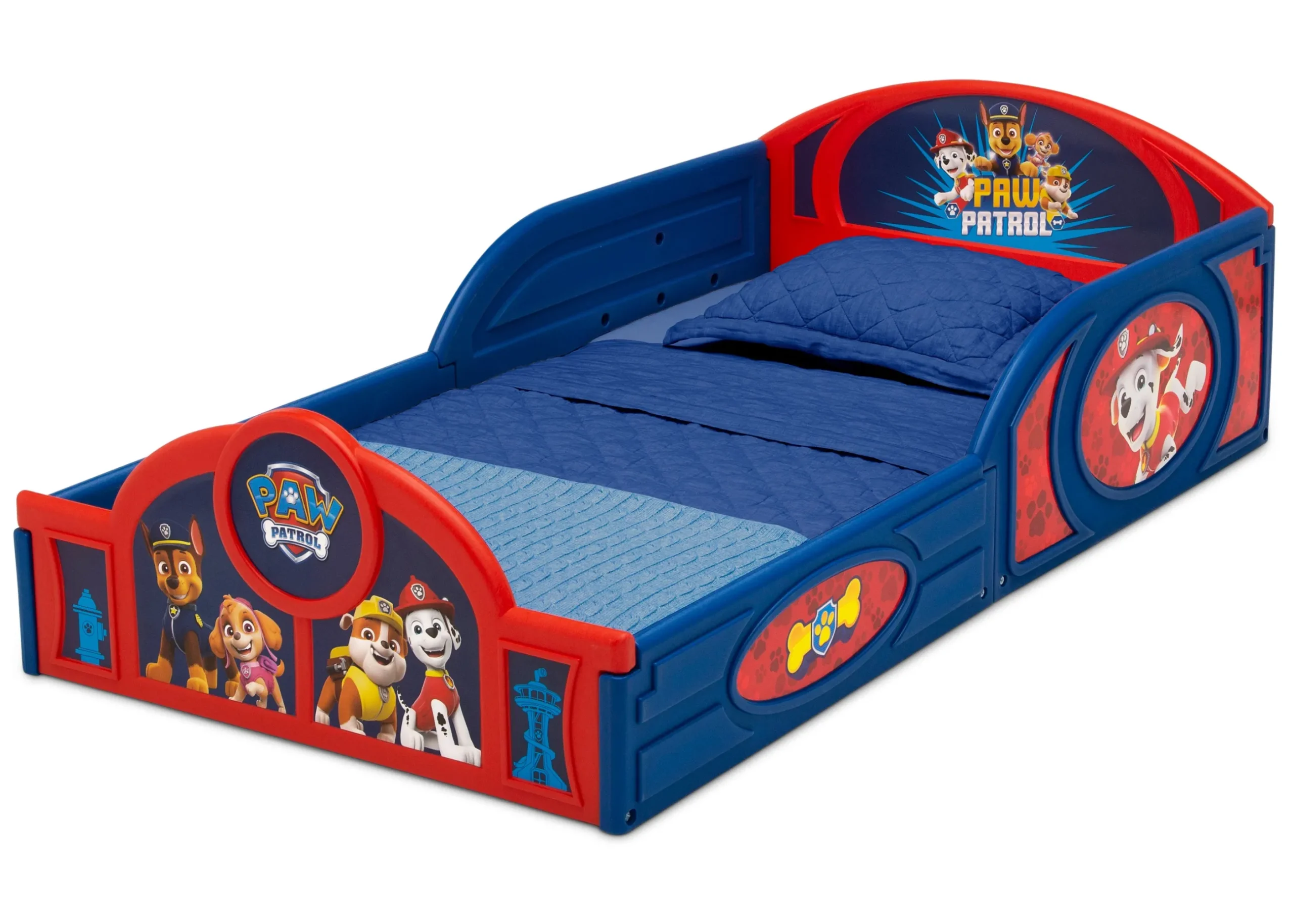 Toddler Beds|Table & Chair Sets*Delta Children Paw Patrol 4-Piece Toddler Room-In-A-Box Set – Includes Sleep And Play Toddler Bed, Table, 1 Chair And Fabric Toy Box