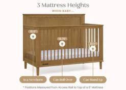Baby Cribs*Delta Children Penelope 6-in-1 Convertible Crib Acorn (755)