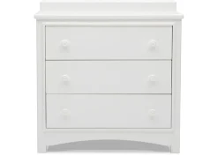 Dressers & Changing Tables|Dressers*Delta Children Perry 3 Drawer Dresser with Changing Top and Interlocking Drawers Bianca White (130)