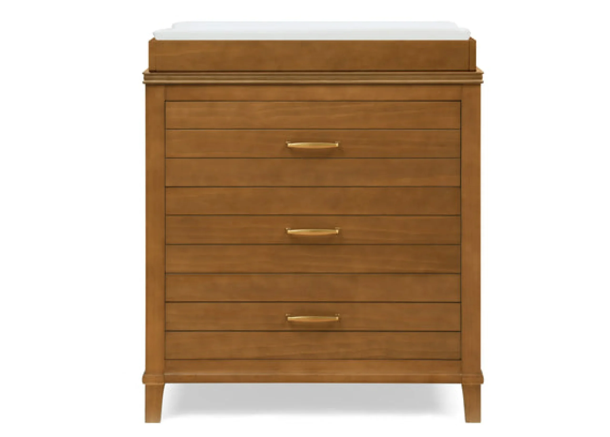 Dressers & Changing Tables|Dressers*Delta Children Phoebe 3 Drawer Dresser with Interlocking Drawers Chestnut (836)
