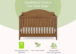 Baby Cribs*Delta Children Phoebe 6-in-1 Convertible Crib Chestnut (836)