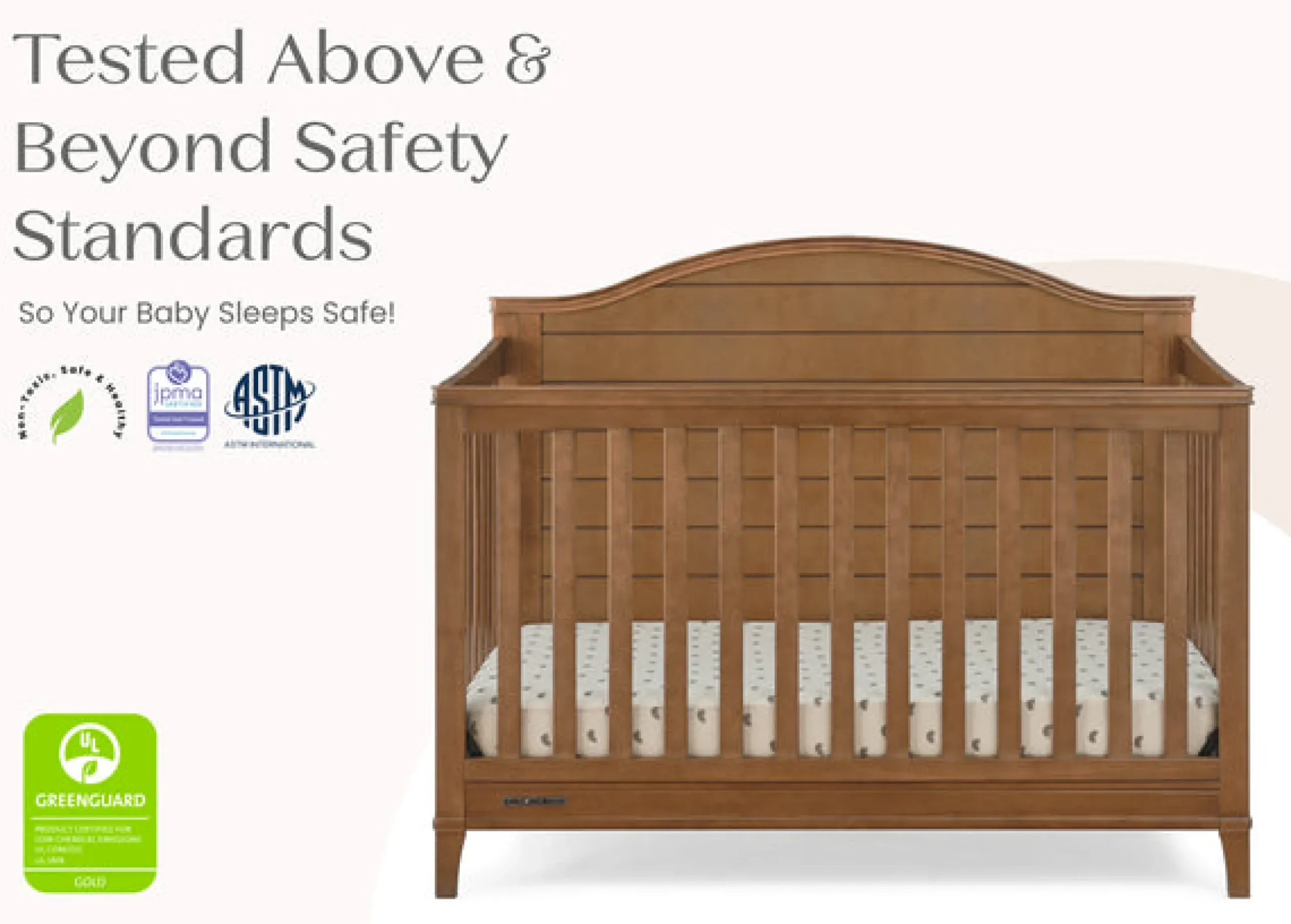 Baby Cribs*Delta Children Phoebe 6-in-1 Convertible Crib Chestnut (836)