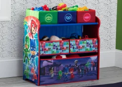 Toy Storage & Bookcases|Book & Toy Storage*Delta Children PJ Masks Multi-Bin Toy Organizer