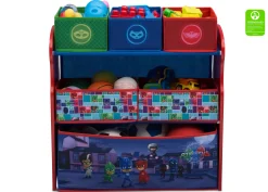 Toy Storage & Bookcases|Book & Toy Storage*Delta Children PJ Masks Multi-Bin Toy Organizer