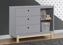 Dressers & Changing Tables|Dressers*Delta Children Poppy 3 Drawer Dresser with Cubbies