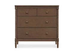 Dressers & Changing Tables|Dressers*Delta Children Saint 4 Drawer Dresser with Changing Top and Interlocking Drawers Teak Brown (1526)