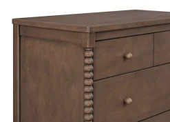 Dressers & Changing Tables|Dressers*Delta Children Saint 4 Drawer Dresser with Changing Top and Interlocking Drawers Teak Brown (1526)