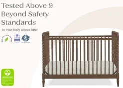 Baby Cribs*Delta Children Saint 4-in-1 Convertible Crib Teak Brown (1526)