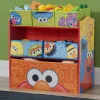 Toy Storage & Bookcases|Book & Toy Storage*Delta Children Sesame Street Multi-Bin Toy Organizer