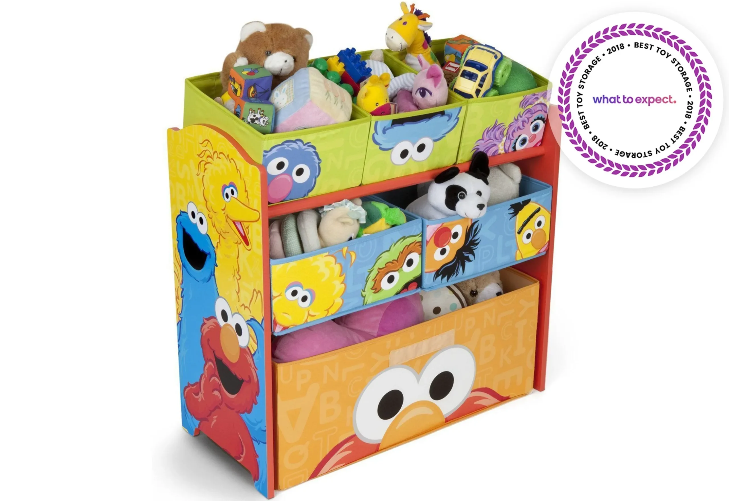 Toy Storage & Bookcases|Book & Toy Storage*Delta Children Sesame Street Multi-Bin Toy Organizer