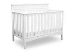 Baby Cribs*Delta Children Skylar 4-in-1 Convertible Crib Bianca White (130)