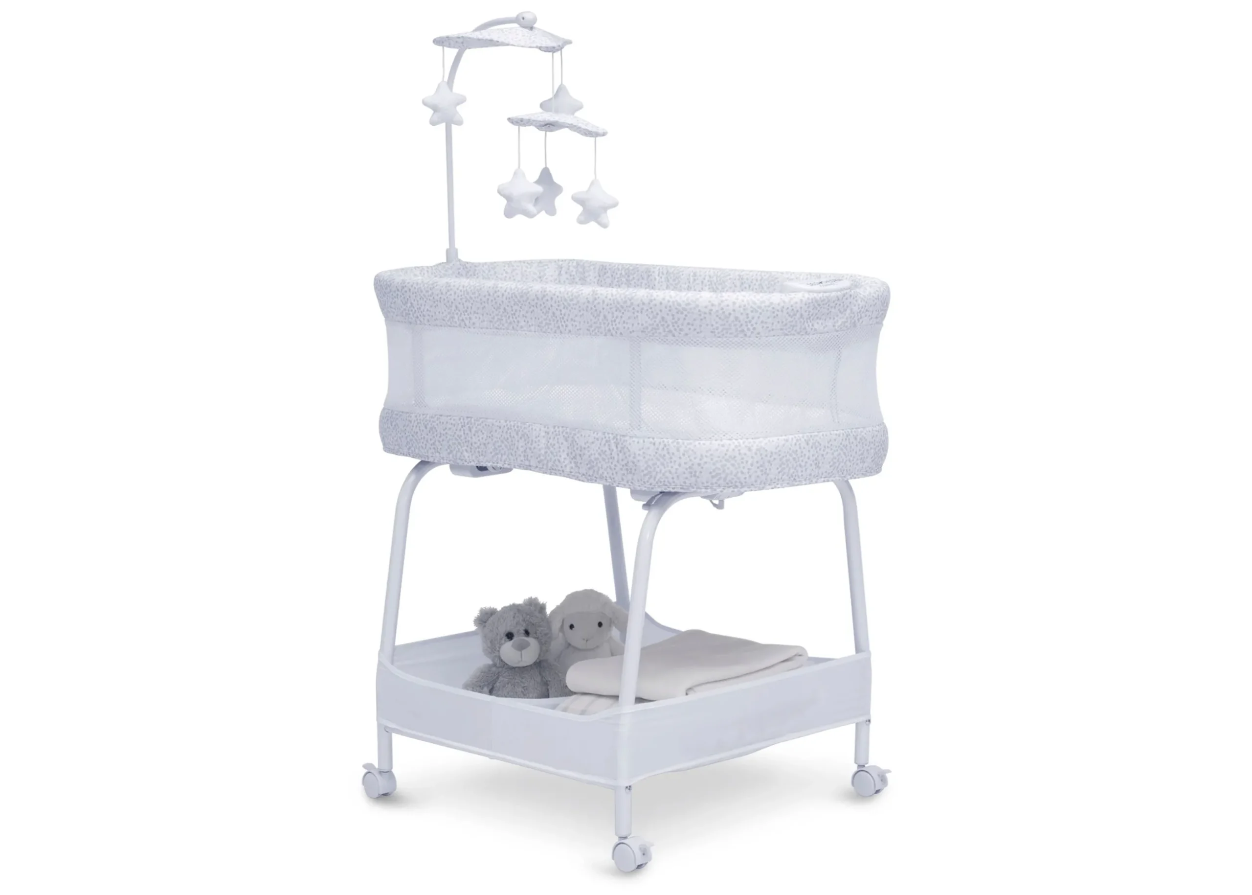 Bassinets|Bassinets*Delta Children SmartSleep Auto Glide Bassinet with Bluetooth