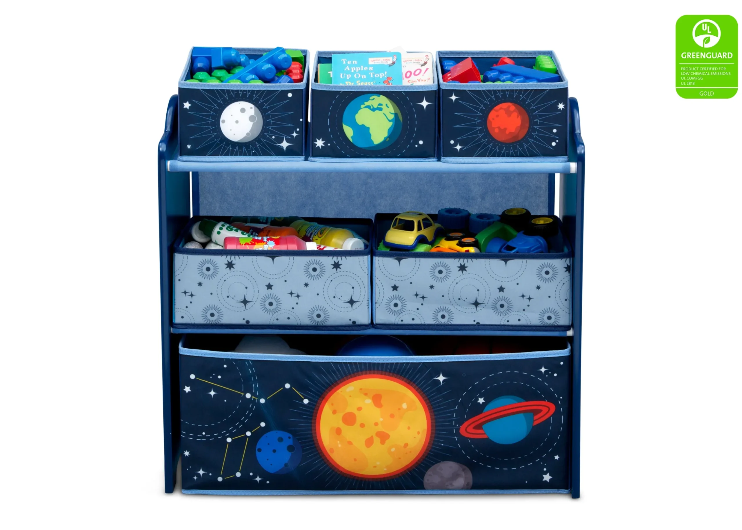 Toy Storage & Bookcases|Book & Toy Storage*Delta Children Space Adventures Design and Store Toy Organizer