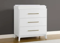 Dressers & Changing Tables|Dressers*Delta Children Spencer 3 Drawer Dresser with Changing Top and Interlocking Drawers Bianca White (130)